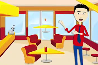 produce 2d animated cartoon animation explainer video