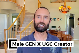 create mature male ugc video ads for your product or app