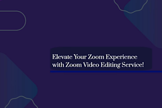 edit your zoom recording, meeting, or interview into a video podcast