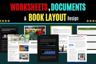 design canva worksheets and documents