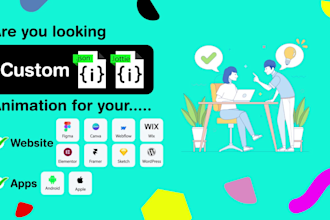 create logo animation in lottie animation from gif, mp4