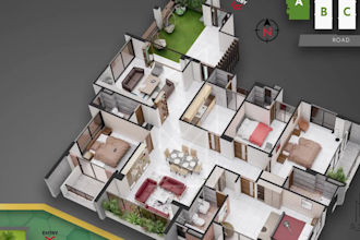 make isometric 3d floor plan