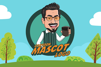 make your cartoon mascot logo