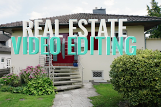 edit property and real estate  videos
