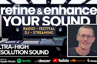 enhance your song music for spotify, streaming, radio, club