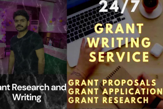 develop research grants, proposals, grant applications 501c3