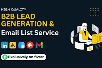 provide b2b leads, linkedin leads and contact lists for any industry