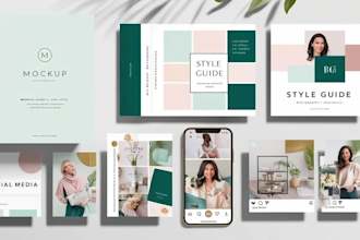create a personal branding strategy with logo design and content templates
