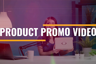 create product promo video or app product, website promotion