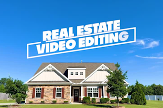 edit real estate reels, walkthrough, home tours, drone videos in 24 hours