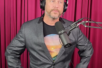 record a ug podcast video ad male spokesman for meta youtube tiktok