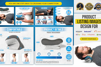 design amazon product listing images or amazon photo editing