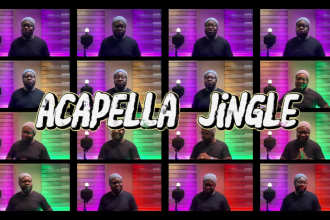 sing acapella song or jingle, cover, with beatbox