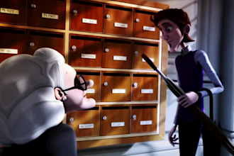 do 3d cartoon animation, animated music video, 3d short film or game trailer