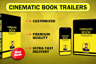 make book trailer, book promo, cinematic book trailer, book trailer video