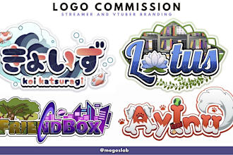 design a modern vtuber and business logo with copyrights