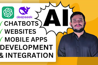 develop ai website ai chatbot using openai chatgpt, deepseek, python, PHP