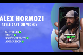create shorts, reels and tiktoks with alex hormozi captions