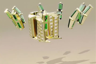 do 3d jewelry animation, 3d jewelry design,3d jewelry model, jewelry animation