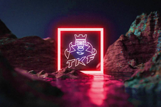 make professional neon water intro for stream, and gaming intros