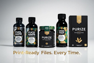 design professional product label and packaging