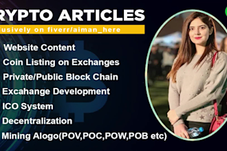 write exclusively unique crypto and bitcoin articles