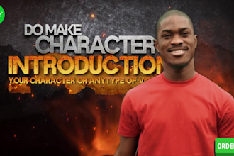 do make cinematic character introductions in your videos