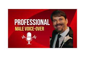 record a deep, smooth, english american male voice over