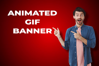 design animated gif banner ads and video within 3 hours