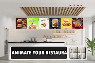 animate your restaurant menu for social media