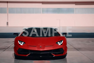 amazing aventador car drifting logo intro video