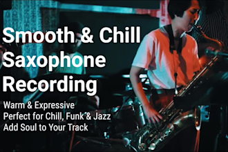 record soulful saxophone for lofi, jazz, and chill tracks