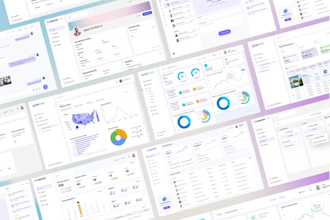 design dashboard, web application, saas, CRM and admin panel