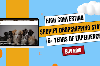 build shopify store, shopify website development, shopify store design
