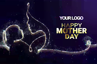 create mothers day video with your brand message and logo