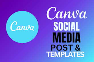 design social media posts, ads, and editable canva templates