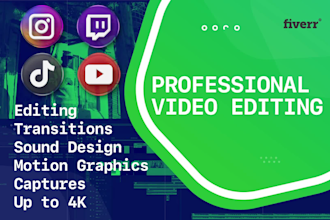 do professional video editing