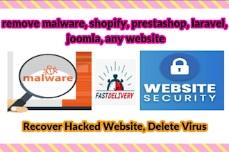 do malware removal from wordpress, shopify, prestashop, and PHP website