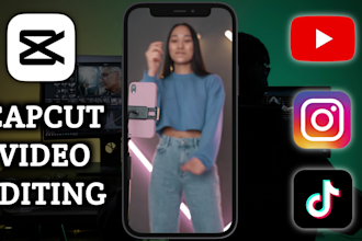 do engaging capcut video editing for tiktok, reels, shorts