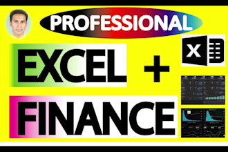 do custom excel templates, dashboard and financial model