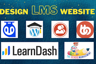 develop wordpress lms website with learndash and tutor lms