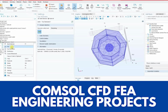 do cfd fea analysis on comsol multiphysics