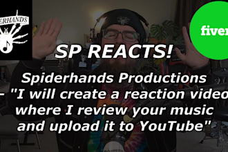 create a reaction video where I review your music and upload it to youtube
