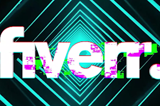 do unique custom vj loop dj visual logo animation