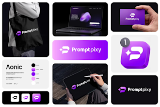 create a professional minimalist logo and brand identity