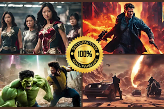 design action movie youtube thumbnails