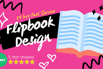 design a flipbook in 24 hrs with free host flip book link