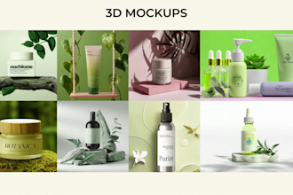 design realistic 3d product rendering mockup designs for amazon shopify