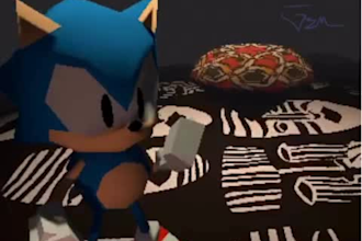 make retro ps1 ps2 y2k psx n64 style 3d low poly character for game animation