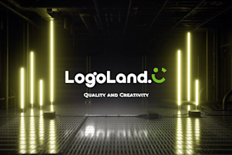 create 2d and 3d custom logo animation